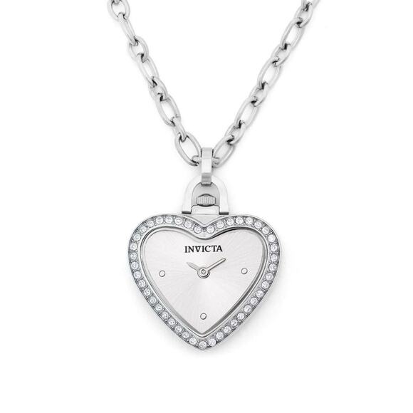 Invicta Mini 27.5mm Angel Women’s Watch Necklace Silver (49937) $199 MSRP-NEW - Picture 8 of 16